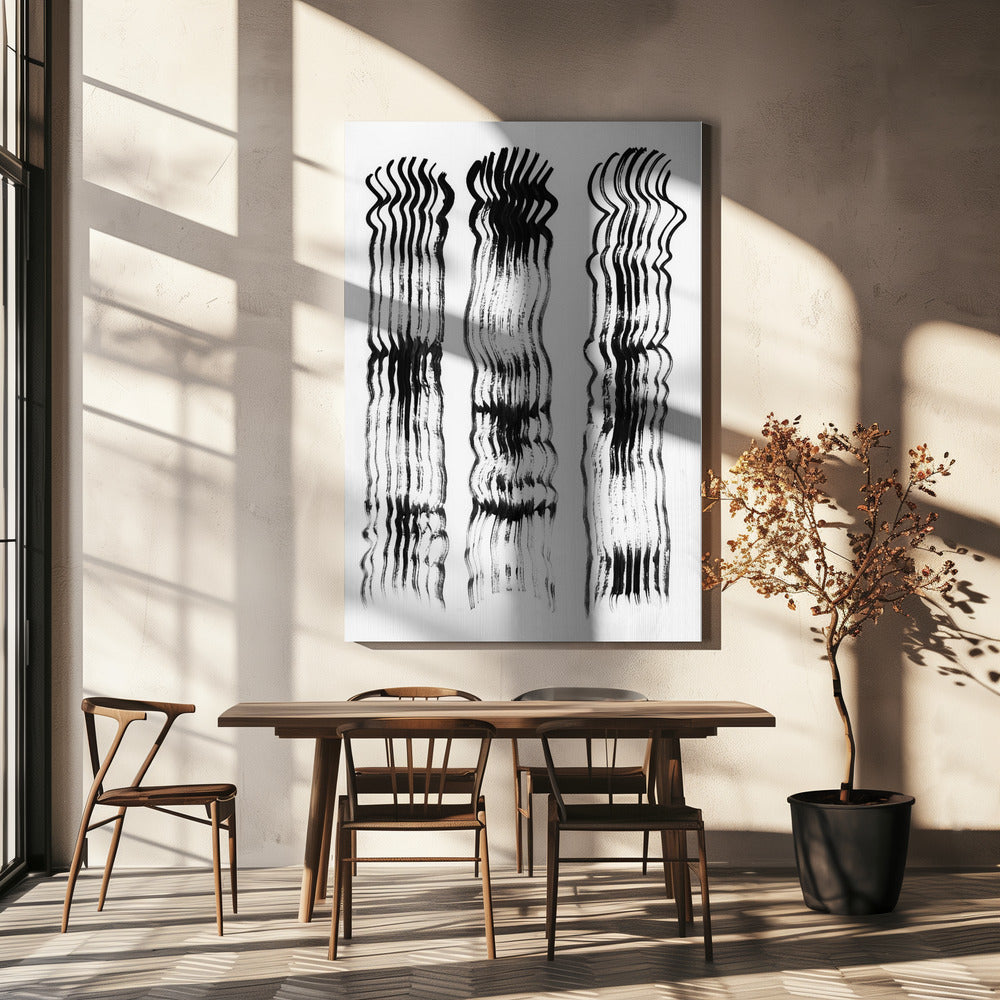 Abstract brushtrokes lines 02 | Canvas