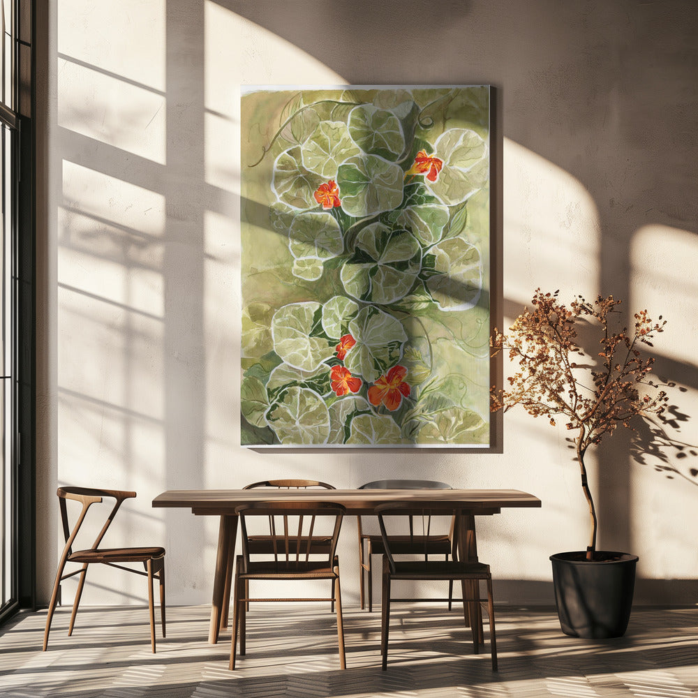 Nasturtium Tapestry | Canvas