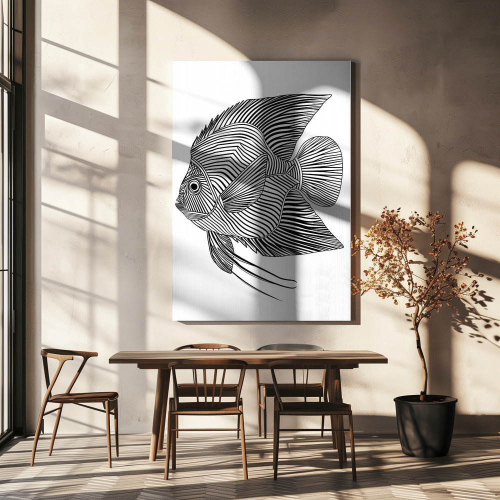 Lines art Fish | Canvas