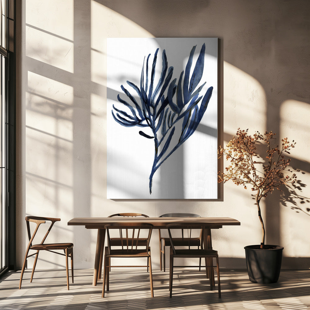 Blue Aquatic Plant Poster 2 | Canvas