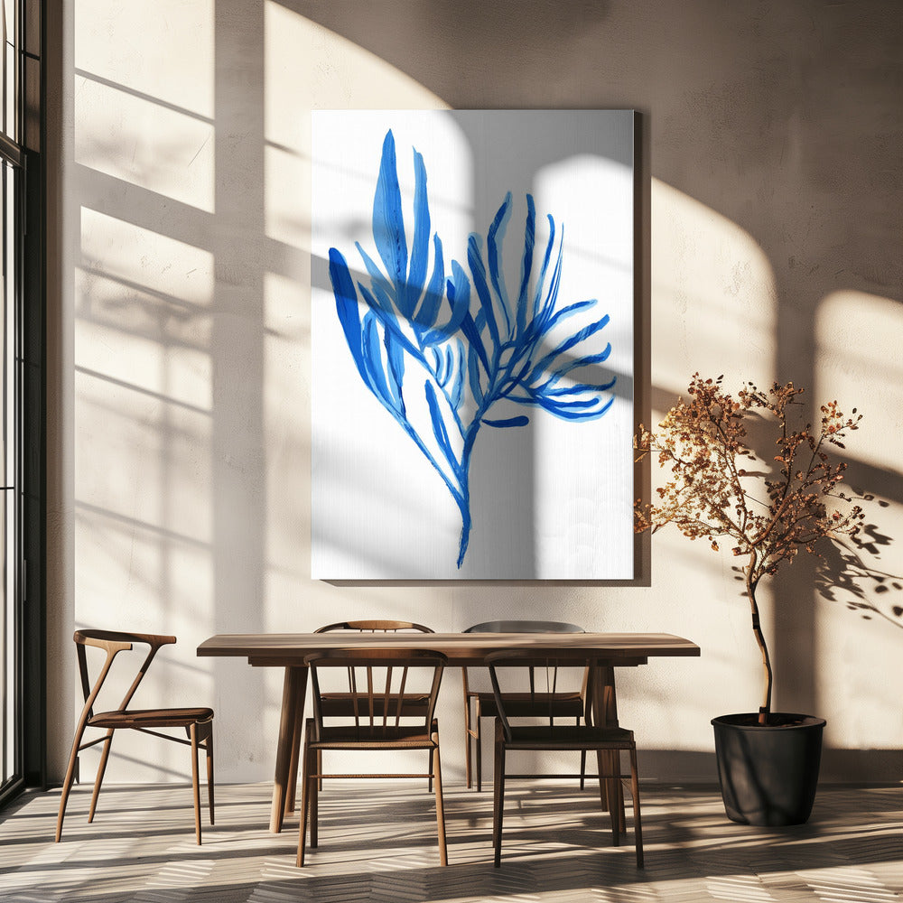 Blue Aquatice Plant Poster 5 | Canvas