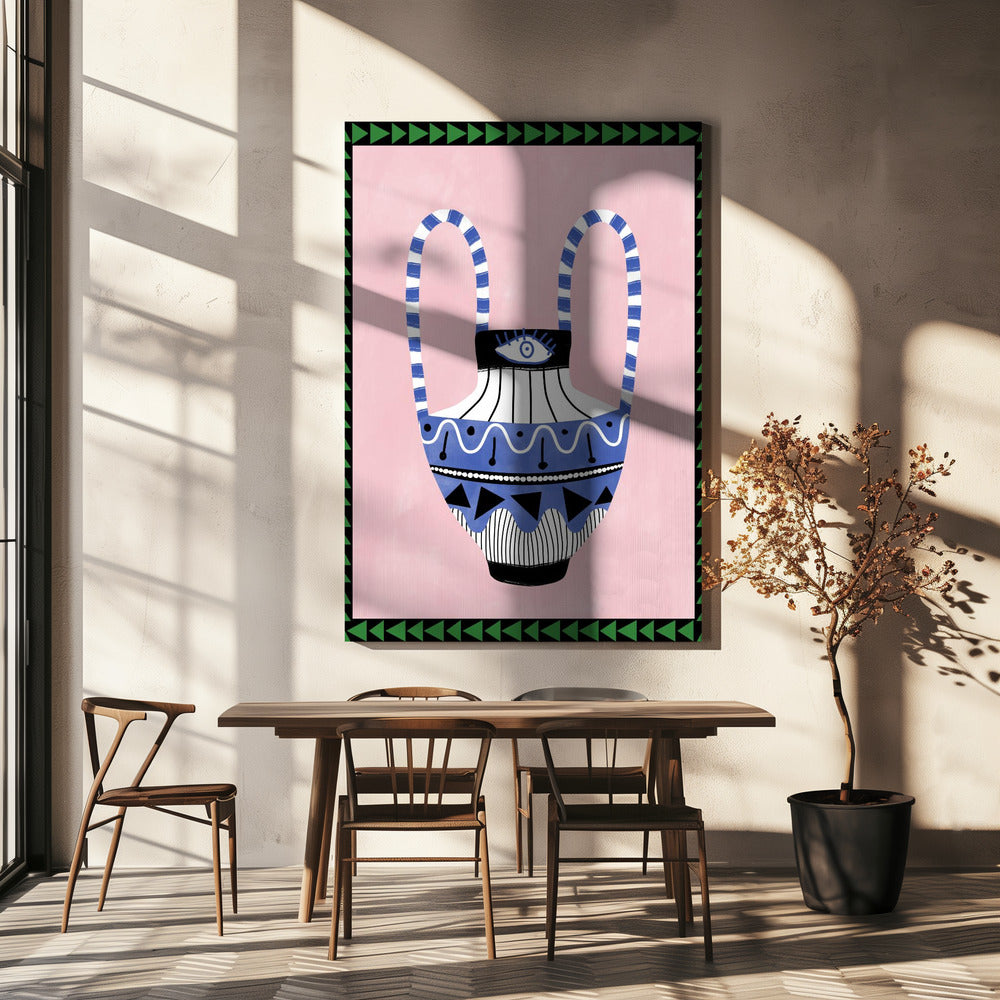 Colorful Geometric Vase | Canvas
