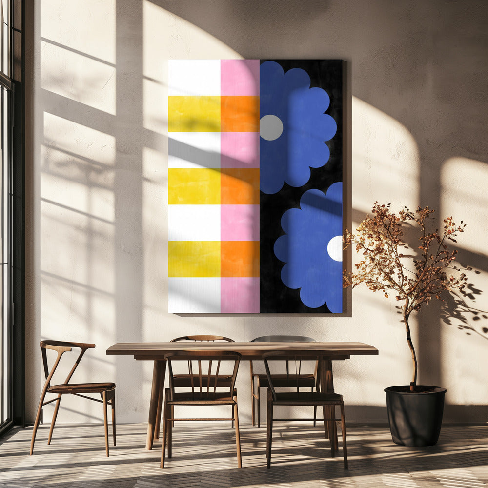 Floral Stripes | Canvas