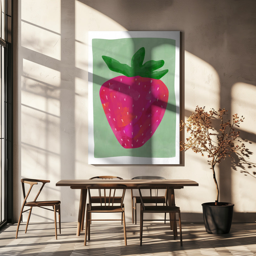 Vibrant strawberry | Canvas