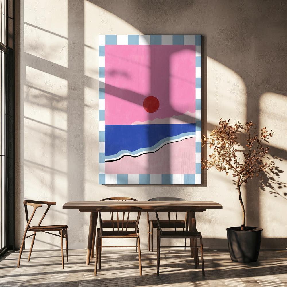 Minimalist Beach Scene | Canvas