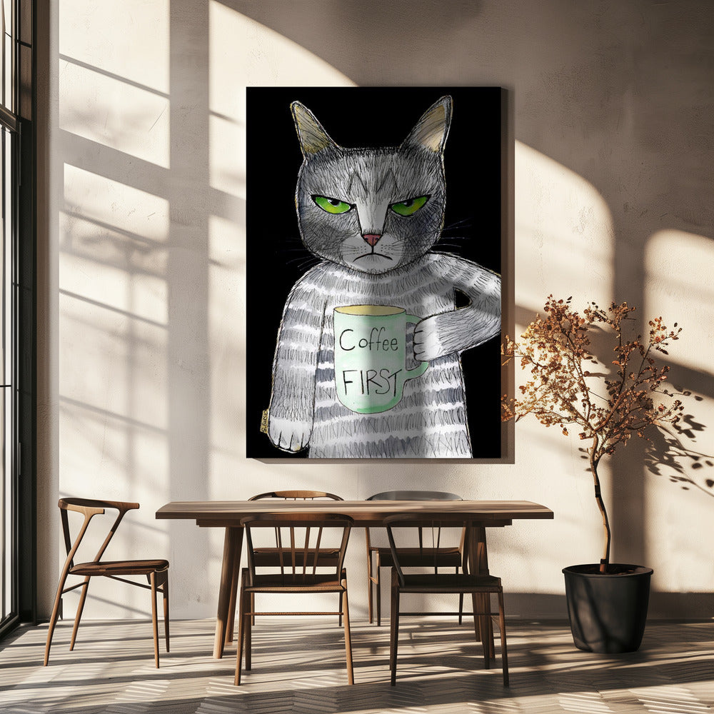 Coffee Cat | Canvas