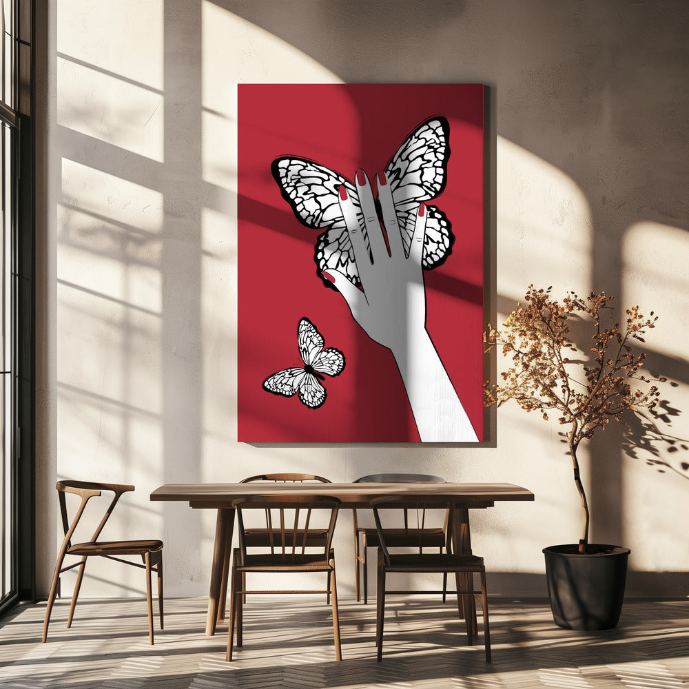 Holding a Butterfly | Canvas