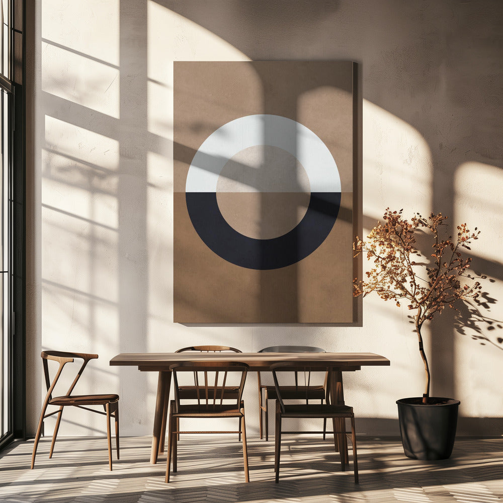 Brown geometry 8 | Canvas