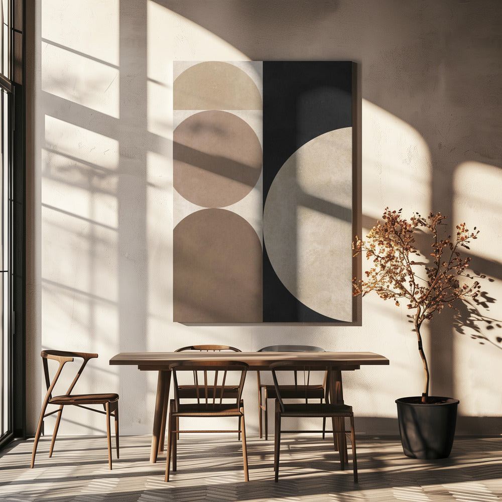 Brown geometry 5 | Canvas