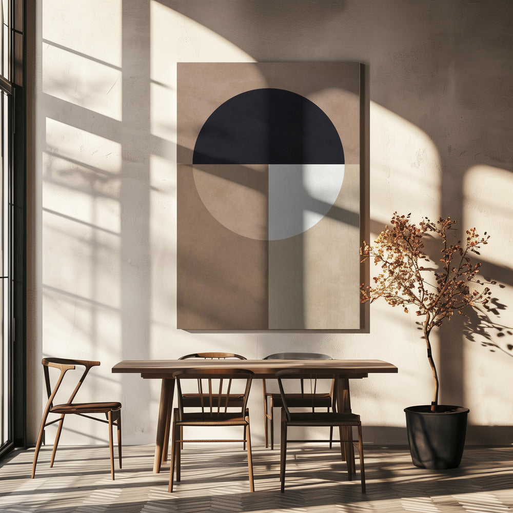 Brown geometry 7 | Canvas