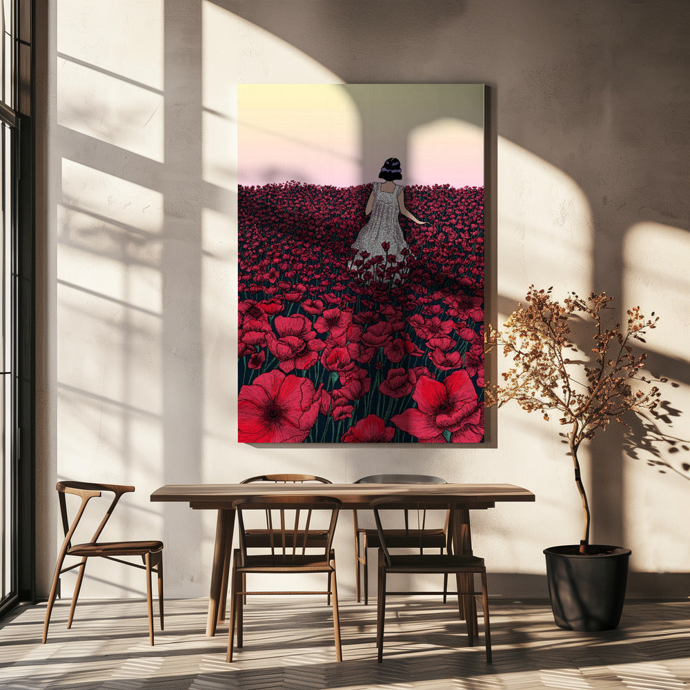 Field of Poppies Original Colour Copy 2 | Canvas