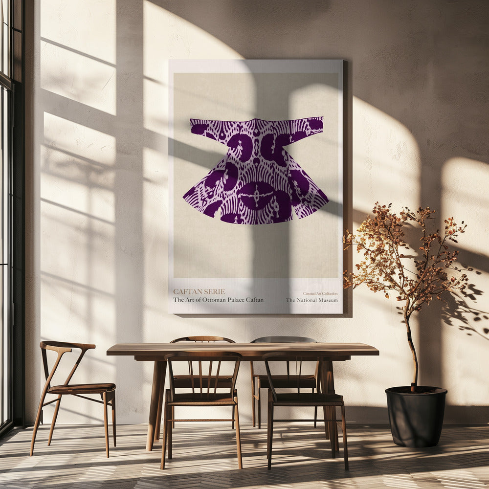 Purple Caftan Elegance | Canvas