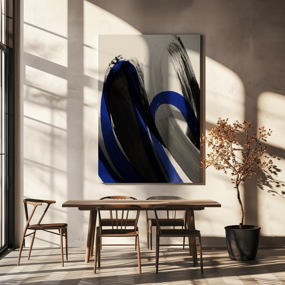 Bold Brush Whirls | Canvas