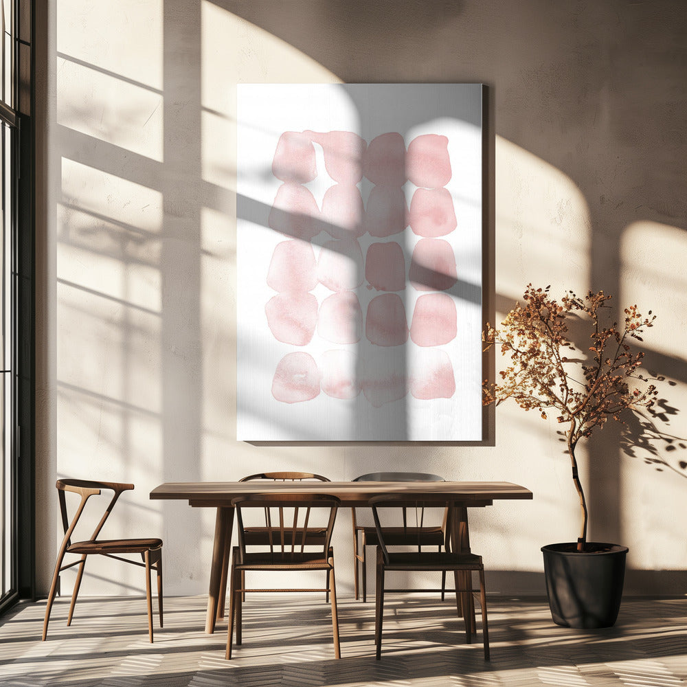 Abstract Blush Dots | Canvas