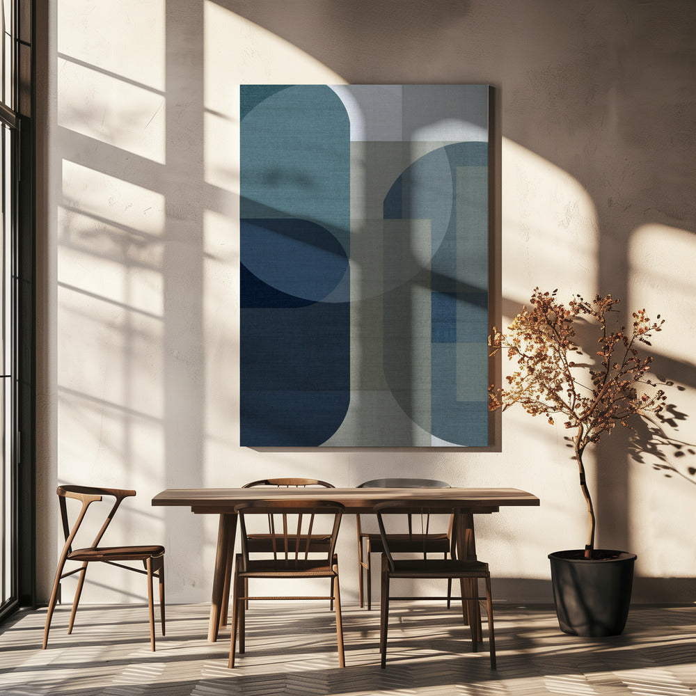 Woven Blue Layers 1 | Canvas