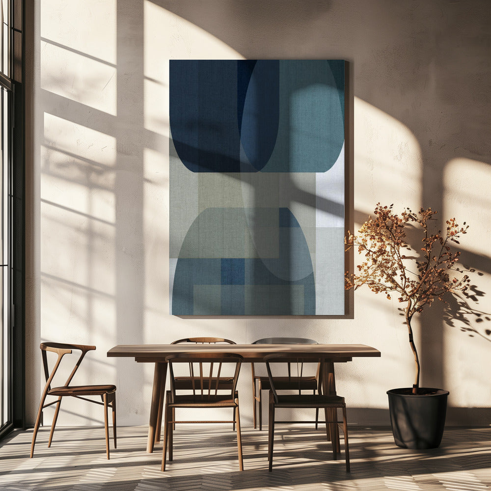 Woven Blue Layers 2 | Canvas