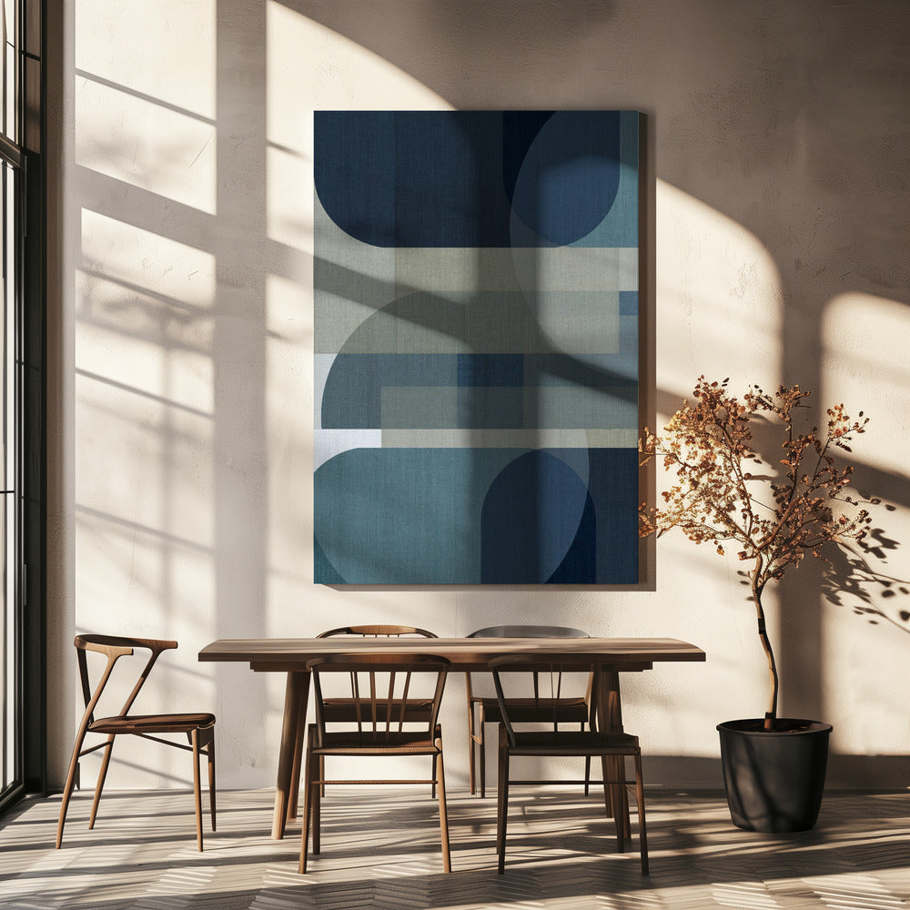 Woven Blue Layers 3 | Canvas