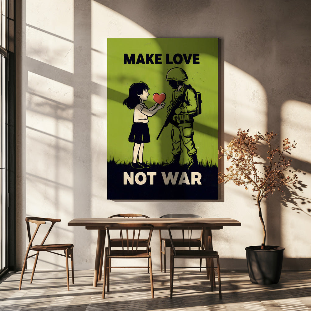 Make Love   Not War | Canvas