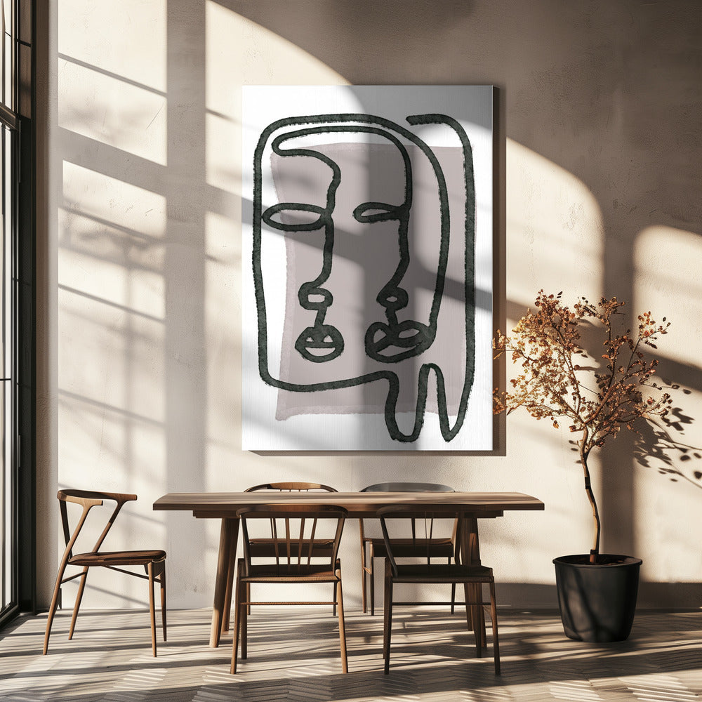 Faces abstract | Canvas