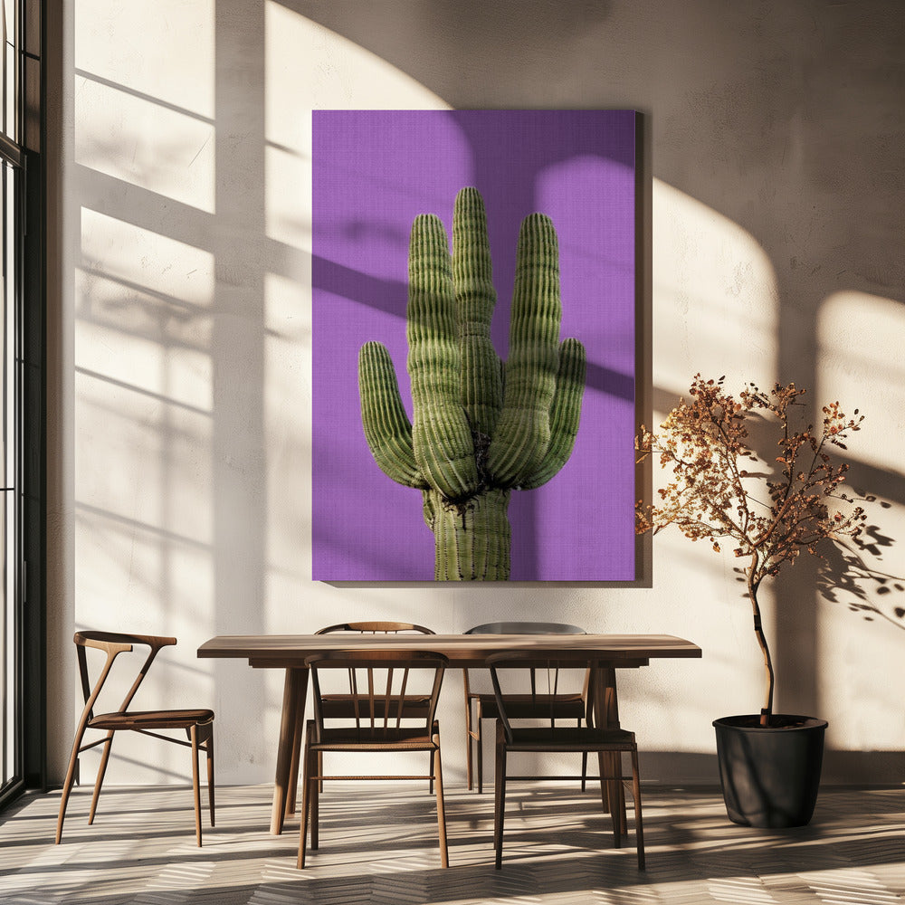 Purple Cactus | Canvas
