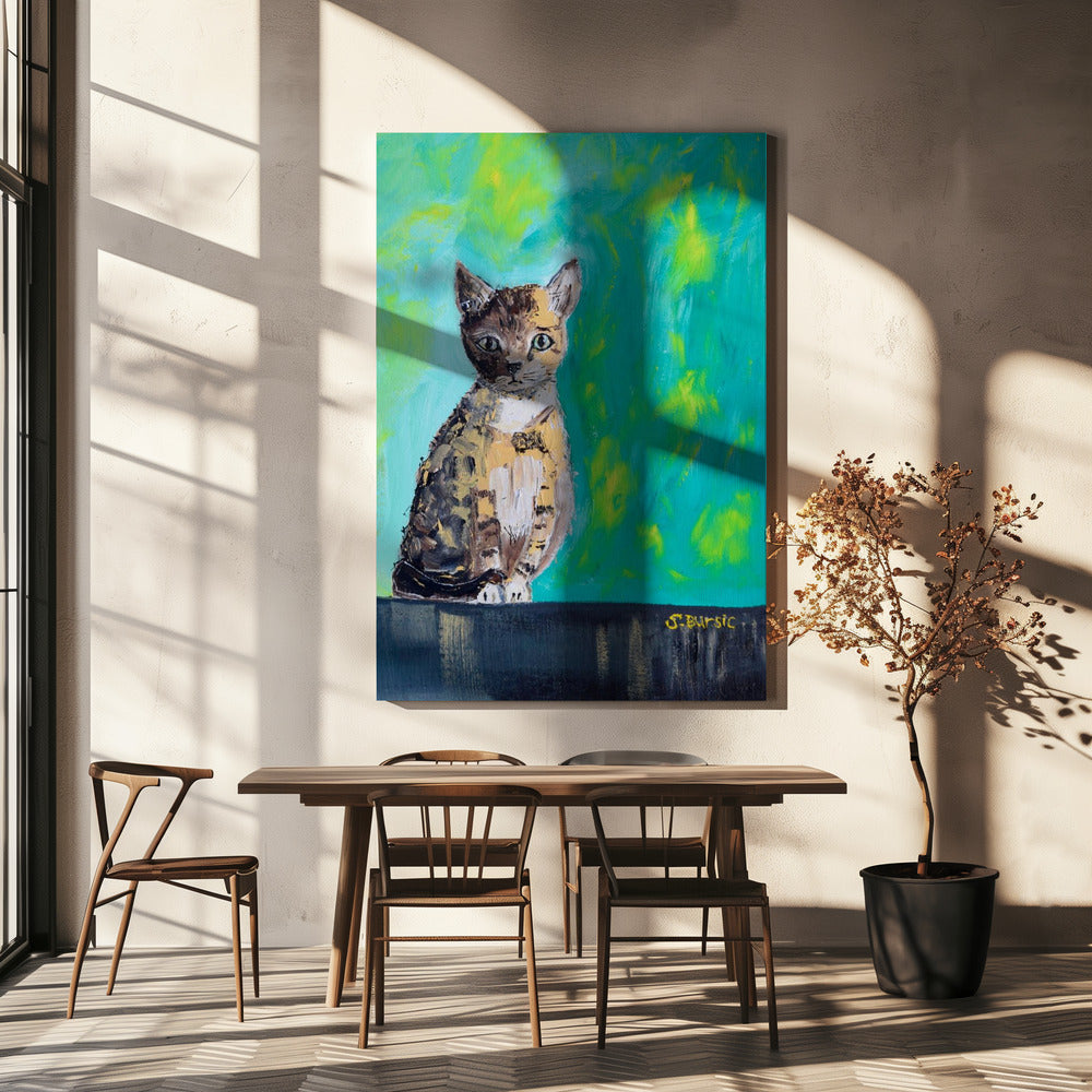 Kitten Waiting | Canvas