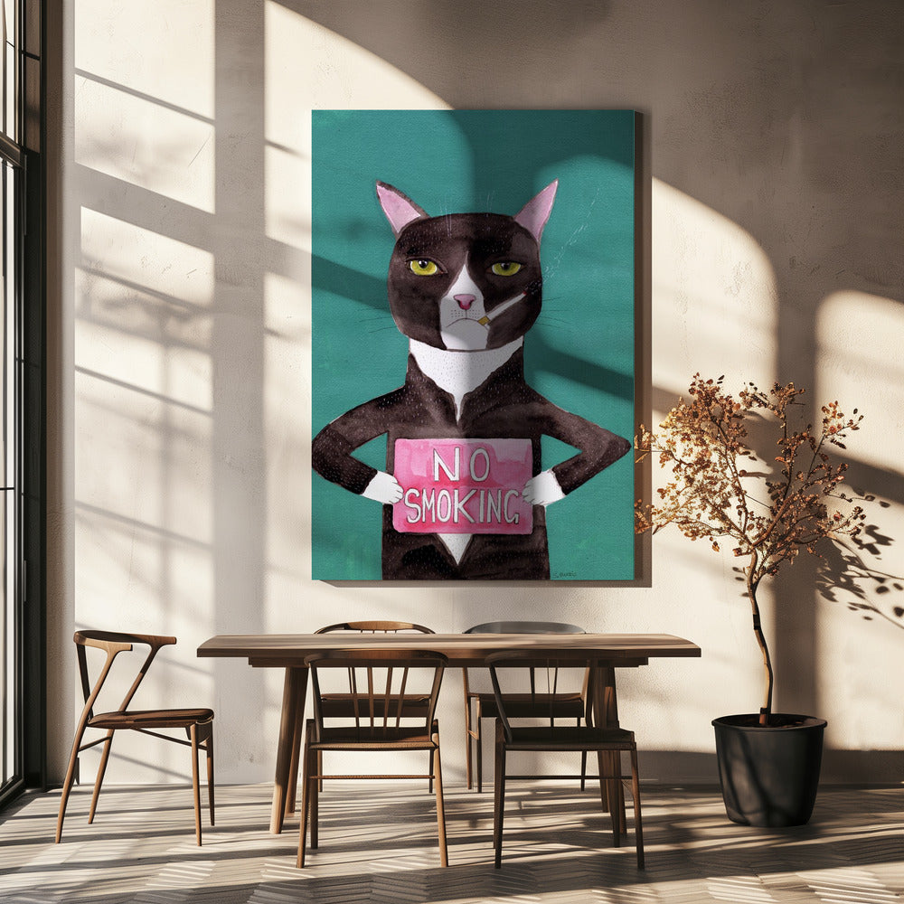 Smoking cat | Canvas