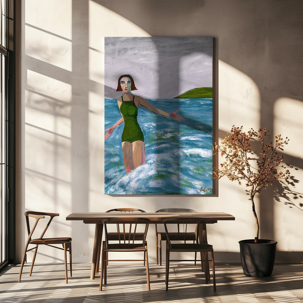 Woman by the sea | Canvas
