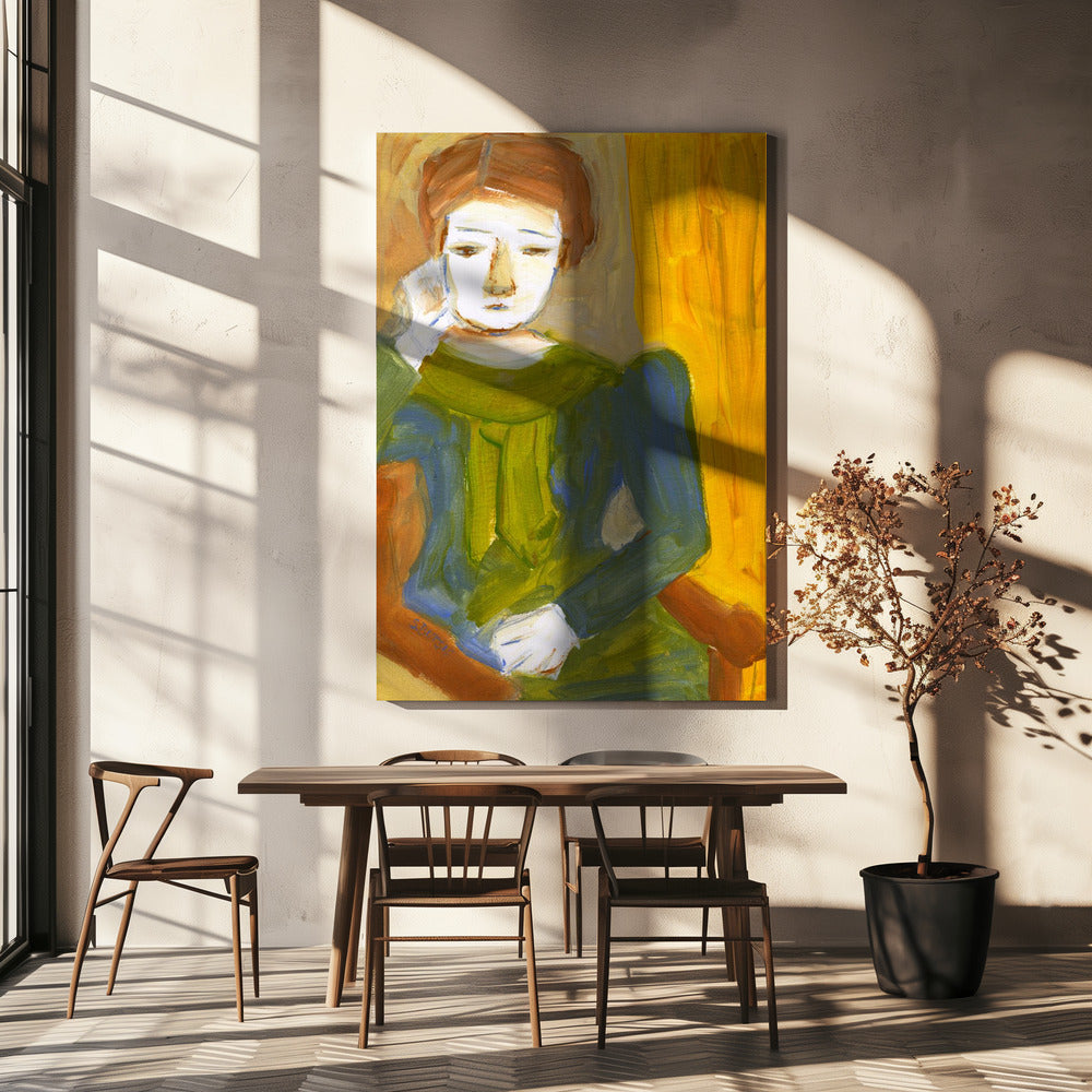 Lady Thinking | Canvas