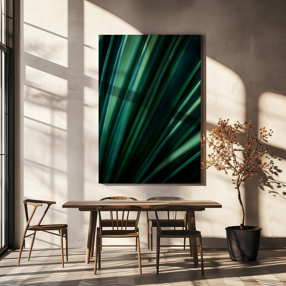 Green Straws 2 | Canvas