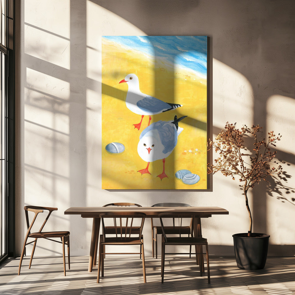 Seaside Seagulls | Canvas