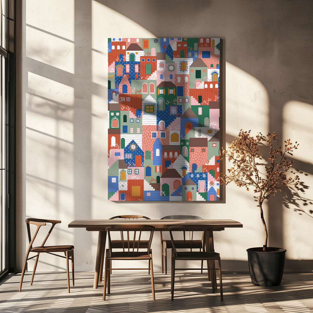 Stack Houses | Canvas