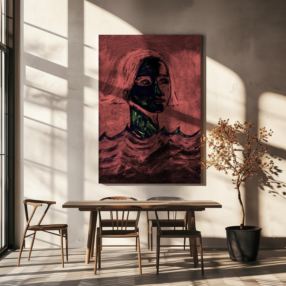 The Swimmer Pink | Canvas