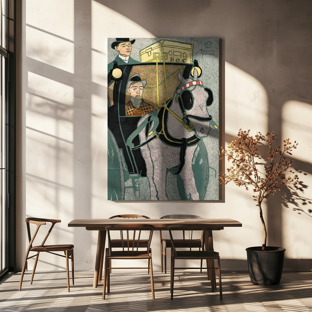 Man In Carriage (1896) | Canvas