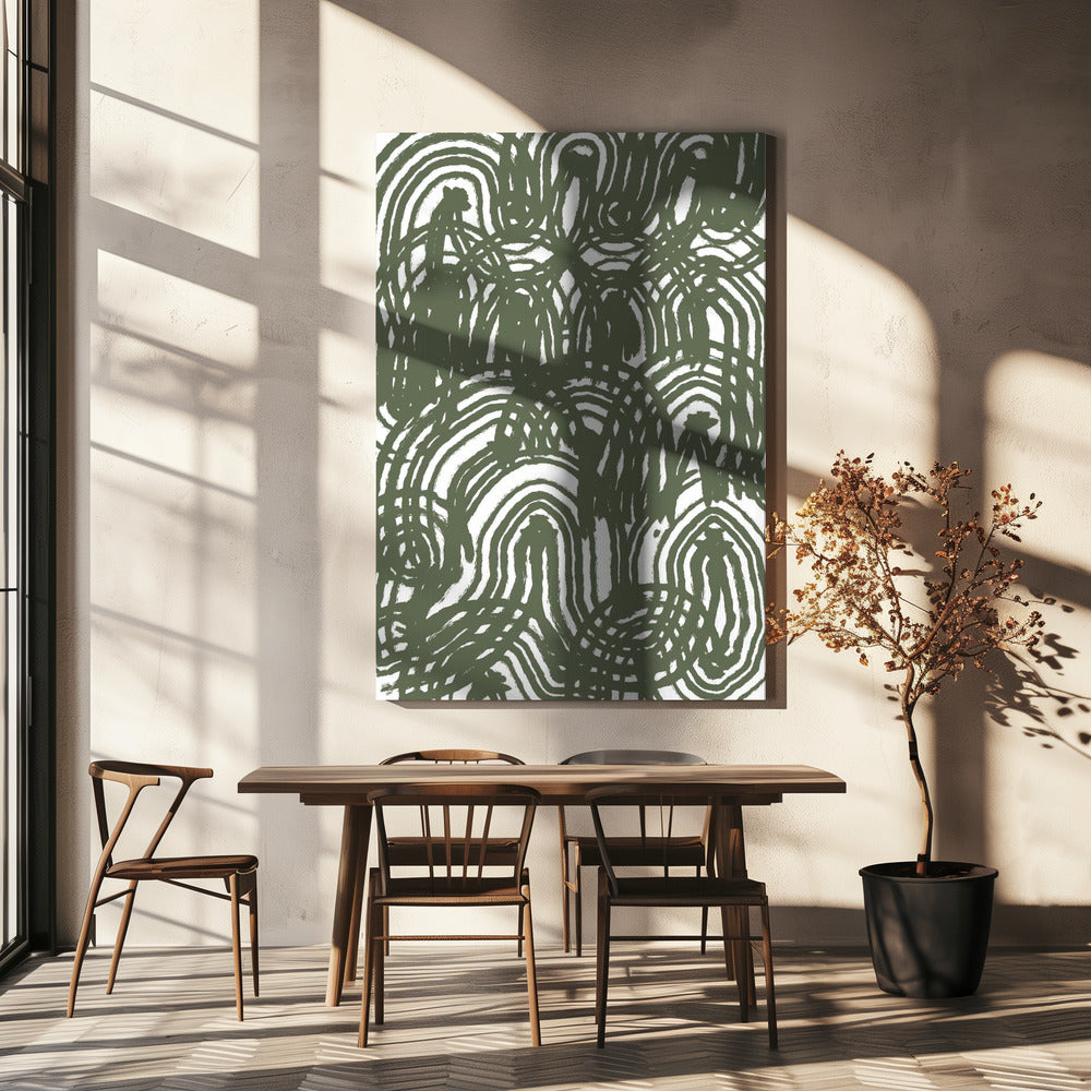 Green Pattern | Canvas