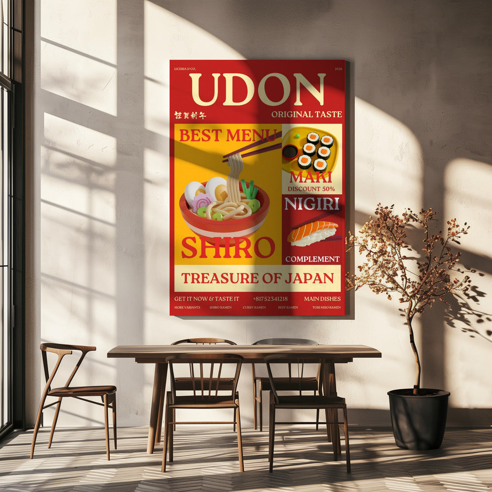 Udon poster | Canvas