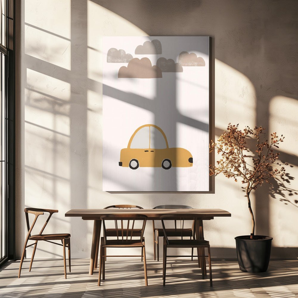 Yellow Car | Canvas