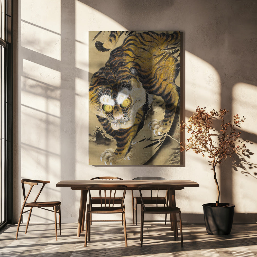 Tiger Emerging From Bamboo (18th Century) | Canvas