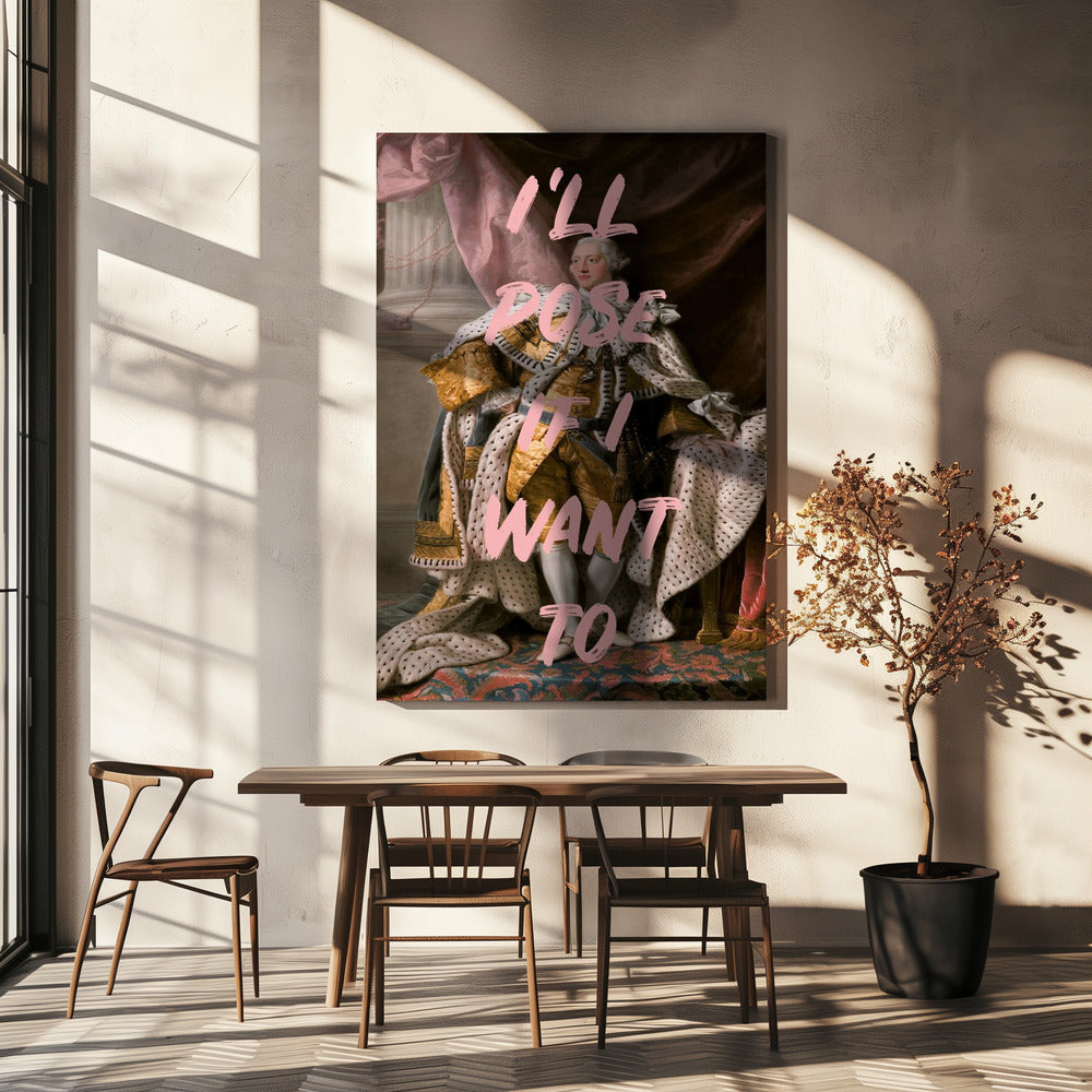 Kingposerpink Ratio2x3 | Canvas