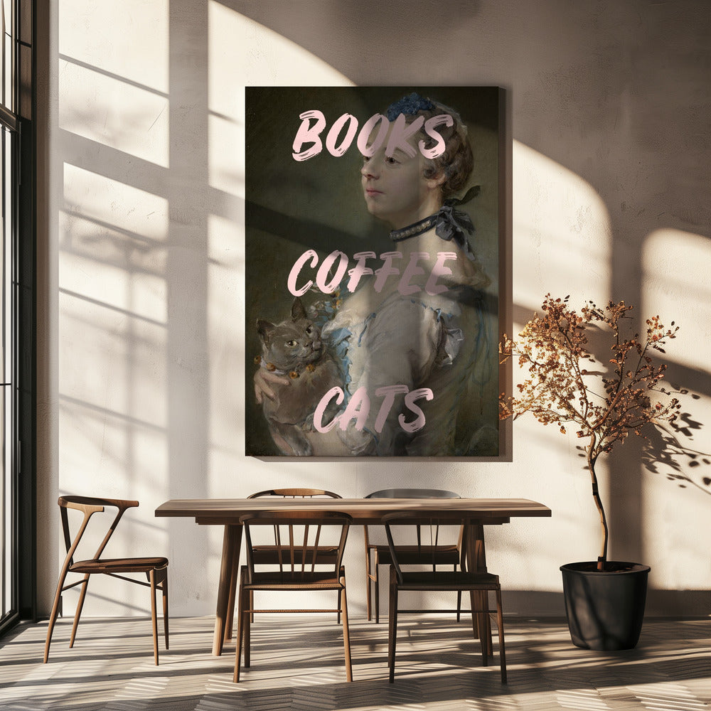 Bookscoffeecats Ratioiso | Canvas