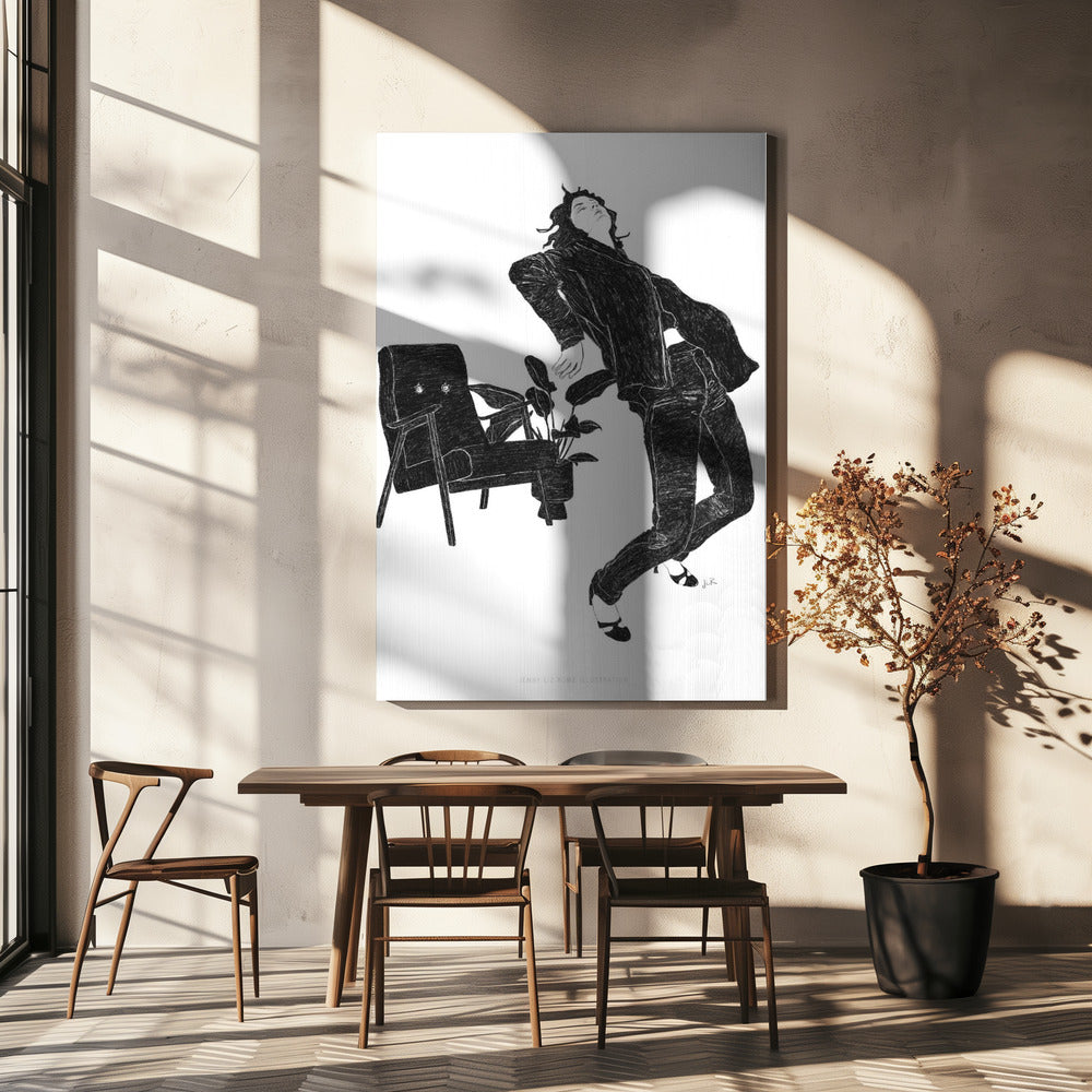 Jlr Dancingathome6 Blackandwhite Copy | Canvas