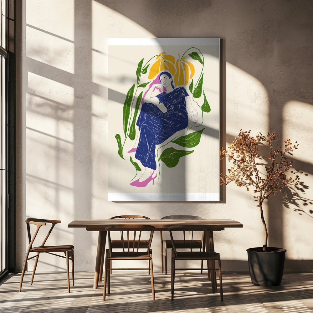 Jlr Quiet in the garden | Canvas