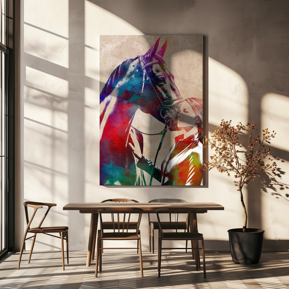 Horse Rider sport art | Canvas
