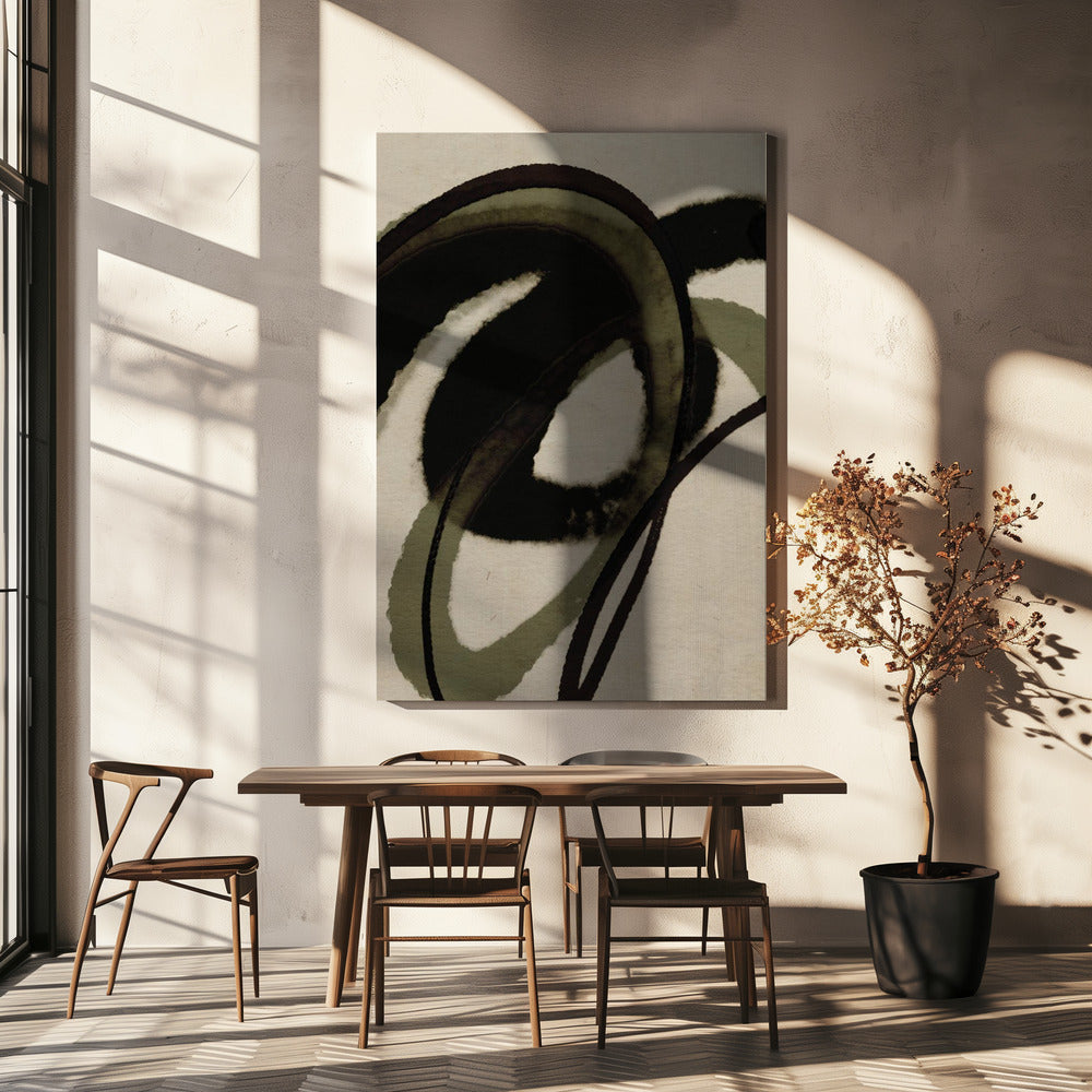 Inked Flowing Circles | Canvas