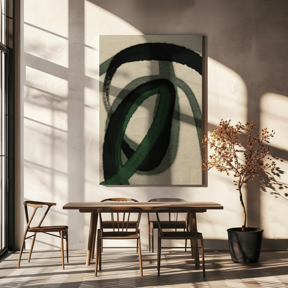 Emerald Whorls | Canvas