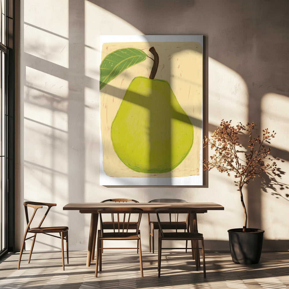 Big green pear | Canvas