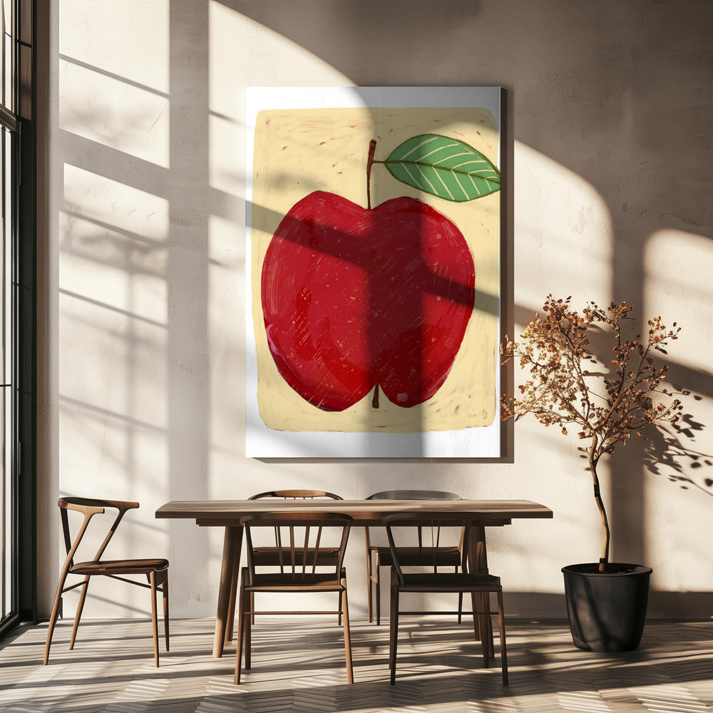 Big red apple | Canvas