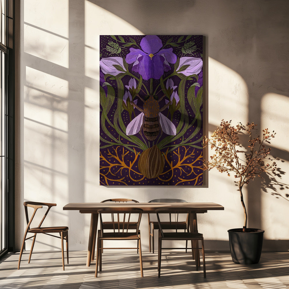 Bee and Iris | Canvas
