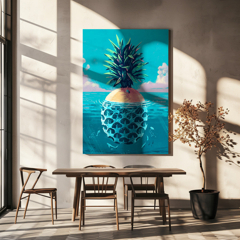 Stranded On Pineapple Island | Canvas