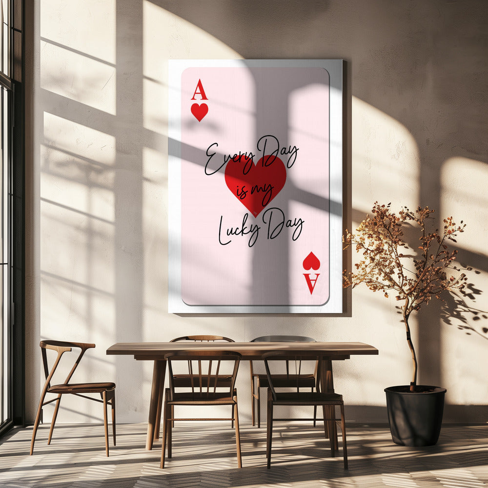Lucky Ace Hearts | Canvas