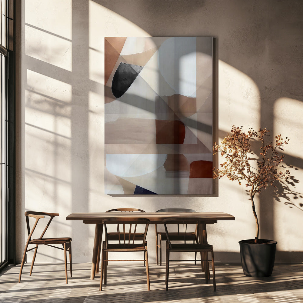 Abstract Copper Neutral Tone Painting 2 | Canvas